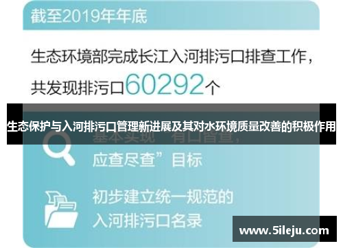 生态保护与入河排污口管理新进展及其对水环境质量改善的积极作用